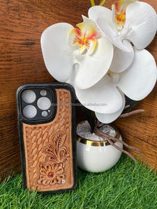 เคสโทรศัพท์หนังแท้14 Pro/15 Pro, ใหม่ล่าสุดเคสมือถือหนังแท้หรูหราสไตล์ตะวันตก