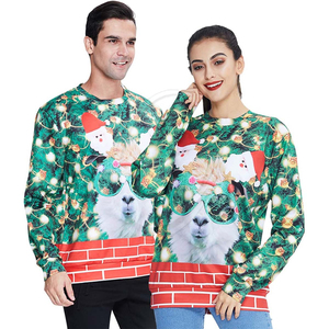 Hot Selling Basic Style Pure <b>Christmas</b> Sweatshirt <b>hoodies</b> for <b>Men</b> Casual Regular-Fit Crew Neck Long Sleeve Cotton Sweatshirt - Product Image 5