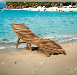 เก้าอี้ชายหาดทำจากไม้ไผ่เก้าอี้พักผ่อนกลางแจ้งพับได้เก้าอี้สระว่ายน้ำเฟอร์นิเจอร์กลางแจ้งเก้าอี้อาบแดดพลาสติกที่ทันสมัย - Product Image 1