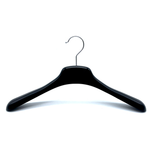 Manufacturer Black Translucent PP/PS <b>Plastic</b> Hangers High Quality Durable Modern Clothes Hanger Wholesale with Customized Logo - Product Image 2
