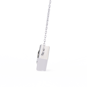 Lujo princesa corte laboratorio cultivado diamante colgante 14K oro IGI certificación VVS VS D E grados rosa amarillo oro blanco regalo nupcial - Product Image 6