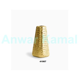 Gran oferta de jarrones de flores de Metal dorado martillado, maceta decorativa para el hogar, mesa de comedor, decoración de oficina y boda - Product Image 2