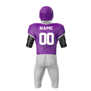 Ensemble d'uniformes de football américain avec numéro d'équipe et numéro Sublimation demi-manches Kit d'uniformes de football pour l'entraînement - Product Image 2