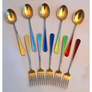 Juego de Cubiertos de Madera hechos a mano con cuchara y tenedor de palillos Juego de cubiertos de regalo elegante Cubiertos de primera calidad al mejor precio - Product Image 2