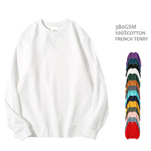 เสื้อสเวตเตอร์คอกลมแขนยาวสำหรับผู้ชายเสื้อมีฮู้ดและสเวตเตอร์คอกลมแขนยาวพิมพ์ลายปักโลโก้ออกแบบได้ตามต้องการ - Product Image 2