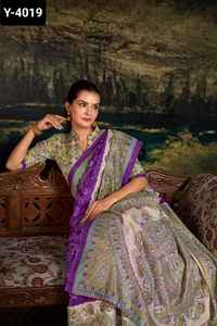 Dernières femmes portent de la fantaisie nouvelle tendance fête porter Jacquard lourd séquence Saree avec chemisier pièce pour mariage porter des vêtements - Product Image 4