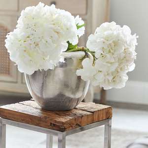 2025 Vases à fleurs en métal fini argent de vente chaude pour les pièces centrales de table d'intérieur et de mariage à la maison - Product Image 5