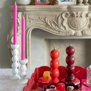 Moulin à sel et à poivre en laque de qualité supérieure, forme de bobine colorée, finition brillante, ustensiles de cuisine écologiques pour cuisines modernes et élégantes - Product Image 3