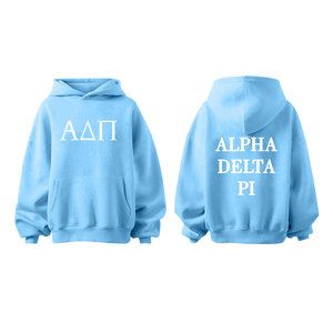 Vente en gros personnalisée Sweat à capuche vintage réversible pour femmes en tricot pour l'hiver Campus Pull surdimensionné de haute qualité Vêtements grecs - Product Image 1