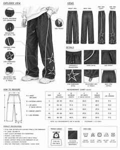 Pantalones Deportivos para Hombre con Rayas Laterales, Cintura con Cordón, Corte Holgado, Casuales, Ligeros, Estilo Urbano - Product Image 6