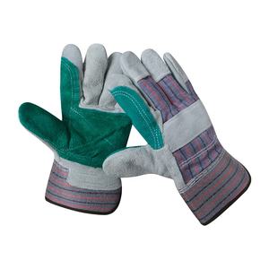 Gants de sécurité industriels robustes en cuir croûte pour hommes, pour la soudure et la découpe à chaud, avec doublure en coton confortable, prix de gros - Product Image 3