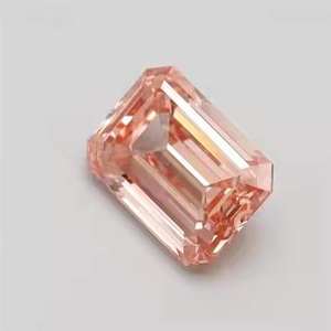 Fancy Intense <b>Pink</b> Emerald Lab Created Diamond Cushion Ascher Cut Loose Fancy Shape Diamond Perfect for Jewelry - Product Image 2