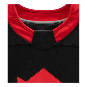 Hockey personnalisé manches longues col en V équipe numéro imprimé maille chemise de sport unisexe uniforme de hockey sur glace - Product Image 6