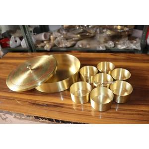 Luxury Gold Masala Box with Bright Art Lid <b>for</b> Dry Spice Storage Daily Cooking Use and Lovely Dinner Table Display - Product Image 4