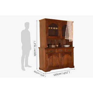 ตู้ครัวหรูหราไม้เนื้อแข็ง jali - Product Image 4