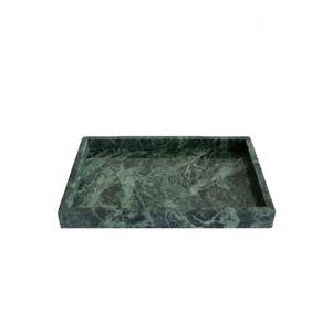 Plateau de service en marbre de forme carrée, nouveaux plateaux de maison et de Table, plateau de service en marbre vert de haute qualité sans poignée - Product Image 1