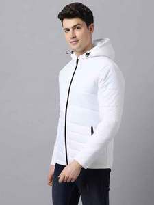 Wholesale Zipper Casual Style Lightweight <b>white</b> Puffer <b>Jackets</b> men's Hooded <b>jackets</b> for men's - Product Image 5