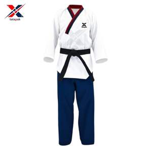 Uniforme de Entrenamiento de Taekwondo, MMA, Karate y Jiu-Jitsu, Ecológico, de Algodón Orgánico, Unisex, Venta Directa de Fábrica, Impresión Personalizada, OEM - Product Image 2