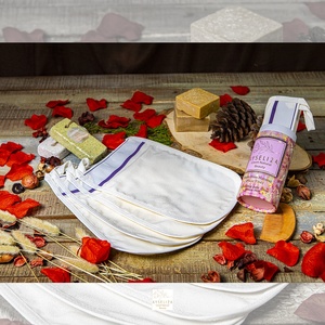 Gants en nylon épais à double couche Gants en nylon épais à usage intensif pour le corps Moufles pour enlever les peaux mortes et raviver les peaux ternes Brosses de bain Éponges à récurer - Product Image 2