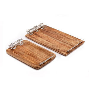 Bandeja de madera de forma cuadrada de calidad superior, bandeja para servir té y café de último diseño para restaurantes, resorts, cafetería, bandeja de catering - Product Image 4