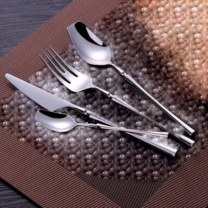 Ensemble de couverts de luxe en acier inoxydable avec nouvelle poignée faite à la main, ensemble de couverts pour restaurant, mariage, maison et hôtel - Product Image 1