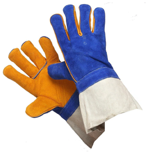 Gants de soudage en cuir Grands gants de soudage en Kevlar, gants en cuir ignifugés résistants à la chaleur pour soudeurs - Product Image 5