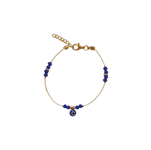 Bracelet en acier inoxydable plaqué pierres de zircon imitation perle DAFNI BIG PAZAR - Cadeau tendance d'Istanbul - Product Image 1
