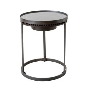 Mesa auxiliar de forma redondeada, mesa central de acero inoxidable, producto de nueva llegada, Mesa Central artesanal para sala de estar - Product Image 4