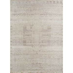Thyme Ivory Hand Knotted Afghan Wool Rugs Geometric Boho Style Rectangle Carpet for Home Living Room or Hallway <b>Model</b> Ea-3110 - Product Image 1