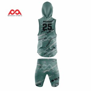 Sin mangas capucha bandera uniformes de fútbol conjuntos de alta calidad sublimación impresión hombres 7v7 uniformes de fútbol al por mayor - Product Image 3