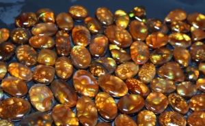 Agate de feu mexicaine Cabochon Agate de feu naturel Cabochon pendentif pour taille de bague bijoux en pierres précieuses en vrac faisant toutes les tailles disponibles - Product Image 2