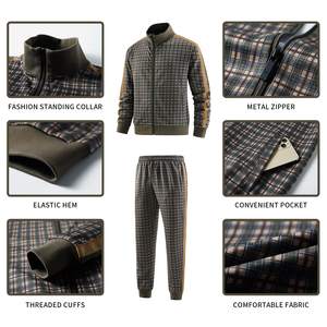 เสื้อแจ็กเก็ตและกางเกงวอร์มผ้าฝ้าย100% แบบไม่มีซิปชุดวอร์มออกแบบได้ตามต้องการปักโลโก้ได้ตามต้องการ - Product Image 5