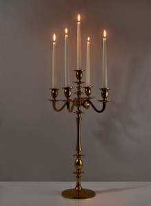 <b>Tall</b> Gold Cylinder Candelabra Modern Glass Tube <b>Candle</b> Stand for Premium Home Decor Arrangements - Product Image 3