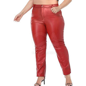 Pantalones de Cuero para Mujer, Corte Recto y Ajustado, Precio al por Mayor, Nuevo Estilo, Alta Calidad, 2025 - Product Image 2