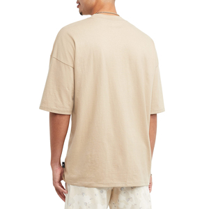 Vente en gros 2025 – T-shirts homme à épaules tombantes 100 % coton respirant, logo personnalisé, sur mesure - Product Image 5
