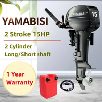 Moteur Hors-Bord Yamabisi de Haute Qualité 2 Temps 9,9 CV 15 CV Barre Franche Arbre Long Moteur de Bateau à Essence