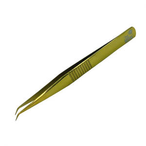 แหนบปลายขนตาสแตนเลสแบบปลายเอียงควบคุมง่าย - Product Image 2