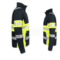 Chaqueta reflectante de seguridad de poliéster personalizable, ropa de trabajo impermeable para las estaciones de invierno y verano con logotipo