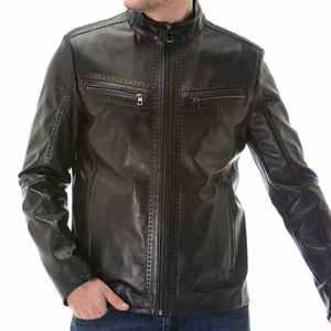 Veste en cuir pour homme sur mesure en gros, design personnalisé, vente chaude, haute qualité, légère, veste en cuir pour homme 2026 - Product Image 6