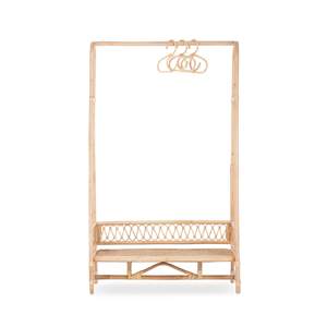 Modern Rattan Clothing <b>Coat</b> Rack for Bedroom Decor Drying <b>Standing</b> Dressing Clothes Racks Cheap Price - Product Image 2