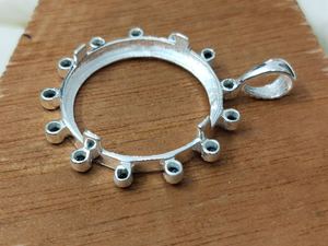 ตัวเรือนแบบเปิดขนาด 20 มม. สำหรับจี้ทรงกลม ทำจากเงินแท้ 925 ชุบทอง 10K/14K พร้อมอุปกรณ์ประกอบงานฝีมือสำหรับทำเครื่องประดับ - Product Image 5