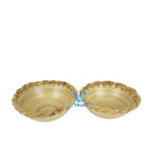 Bol en bambou filé écologique mélange de coton bol de service fait à la main Style rustique cuisine vaisselle accessoires de salle à manger - Product Image 2