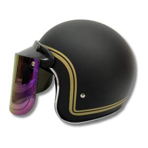 Nuevo Casco Abierto Retro de Alta Calidad CRX Bogo-X ABS Negro Mate |   Visera Ligera Personalizable con Certificación SNI - Product Image 5