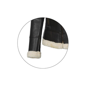 Chaqueta de Invierno para Hombre 2024, Modelo Mono Riders, de Alta Calidad, Cuero Genuino de Piel de Oveja, Impermeable, Transpirable y Resistente al Viento - Product Image 6