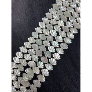 ลูกปัดเปลือกหอยมุกครึ่งวงกลมสีขาวสำหรับทำเครื่องประดับ - Product Image 1