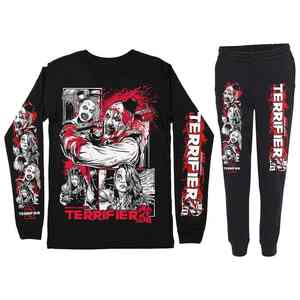 Conjunto de dos piezas para hombre de Halloween, sudaderas de calle ecológicas y pantalones para correr para declaración de moda - Product Image 2