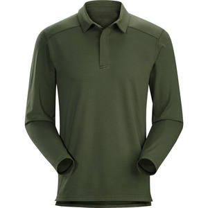 เสื้อโปโลแขนสั้นกันรอยยับสำหรับผู้ชายเสื้อโปโลถักคุณภาพสูงสีพื้นสำหรับฤดูร้อน025 - Product Image 4