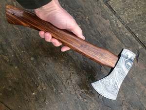 Gran vendedor, hacha de camping hecha a mano, hacha de batalla vikinga de acero al carbono Premium con funda de cuero, gran oferta, hacha y hacha - Product Image 3