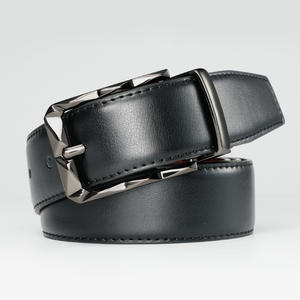 Cinturones de cuero genuino con logotipo personalizado Producto ajustable de 3-5cm de ancho - Product Image 2