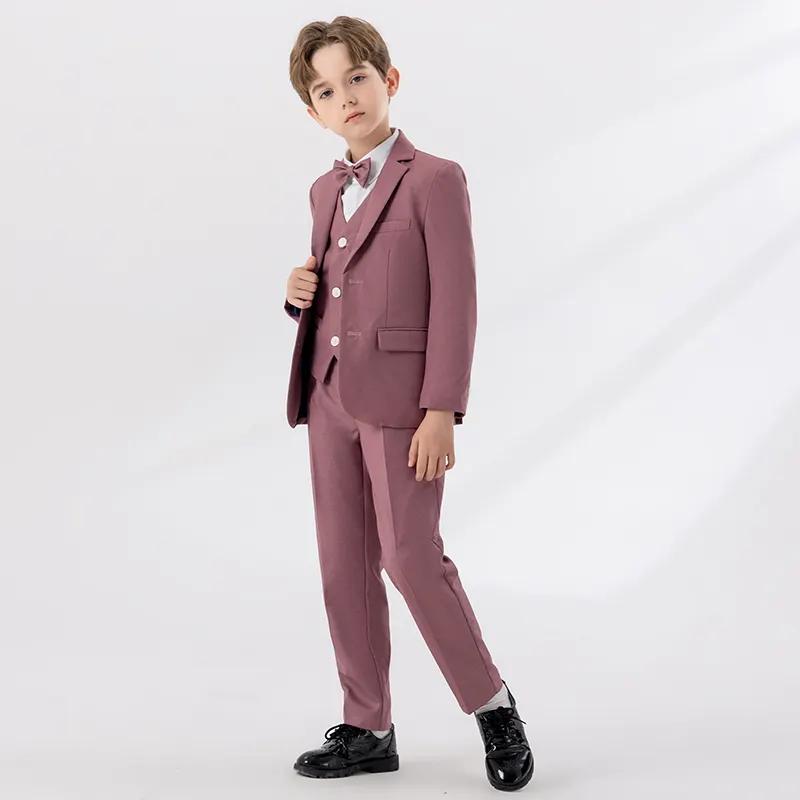 Boy Kid Fashion Suit Children's Boys' Jacket Long Sleeve Blazer Tuxedo Suit Slim Fit Casual Wear